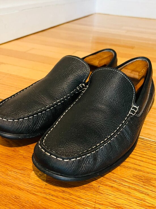 ECCO Classic Driving Moc 2.0 Men Slip On Loafer 45 Black Leather Contrast Stitch main image 14